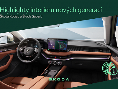 Highlighty interiérů nových generací vozů Škoda Superb a Kodiaq